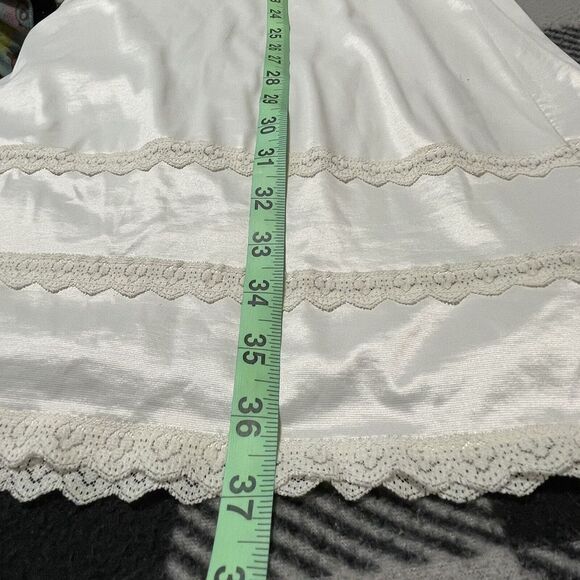 Vintage Shadowline Full Slip Nightgown Cottagecore Babydoll Dress 38 Tall USA - Picture 6 of 9